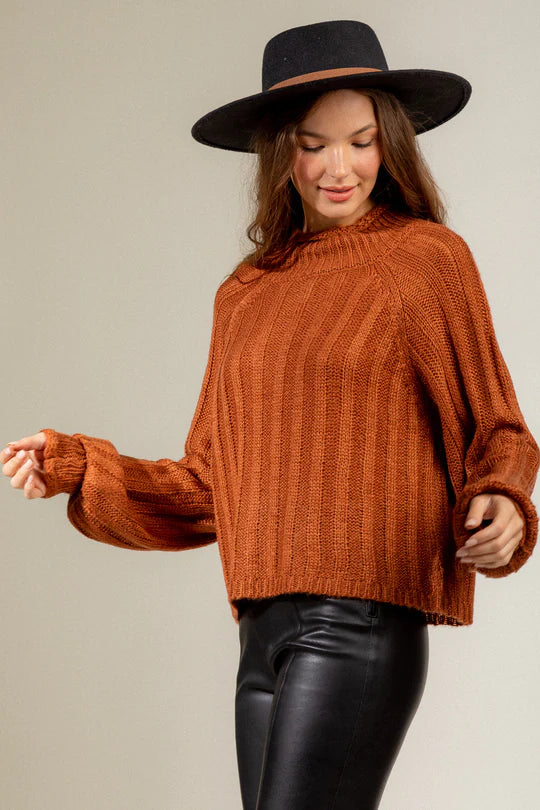 Aria Sweater- Copper