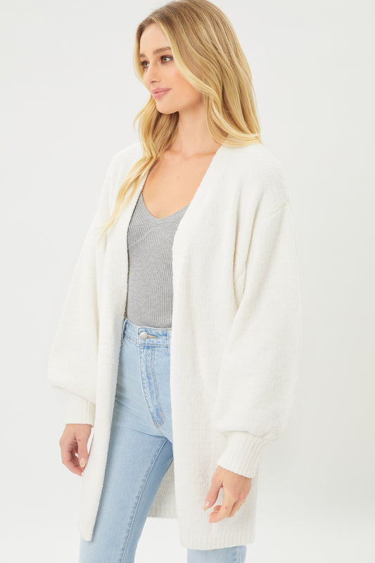 Staying Cozy Cardigan (Ivory)