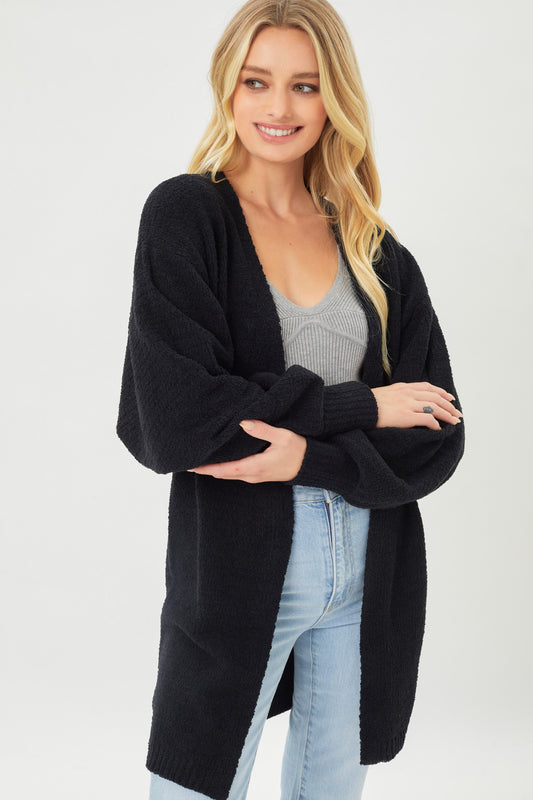 Staying cozy cardigan (Black)