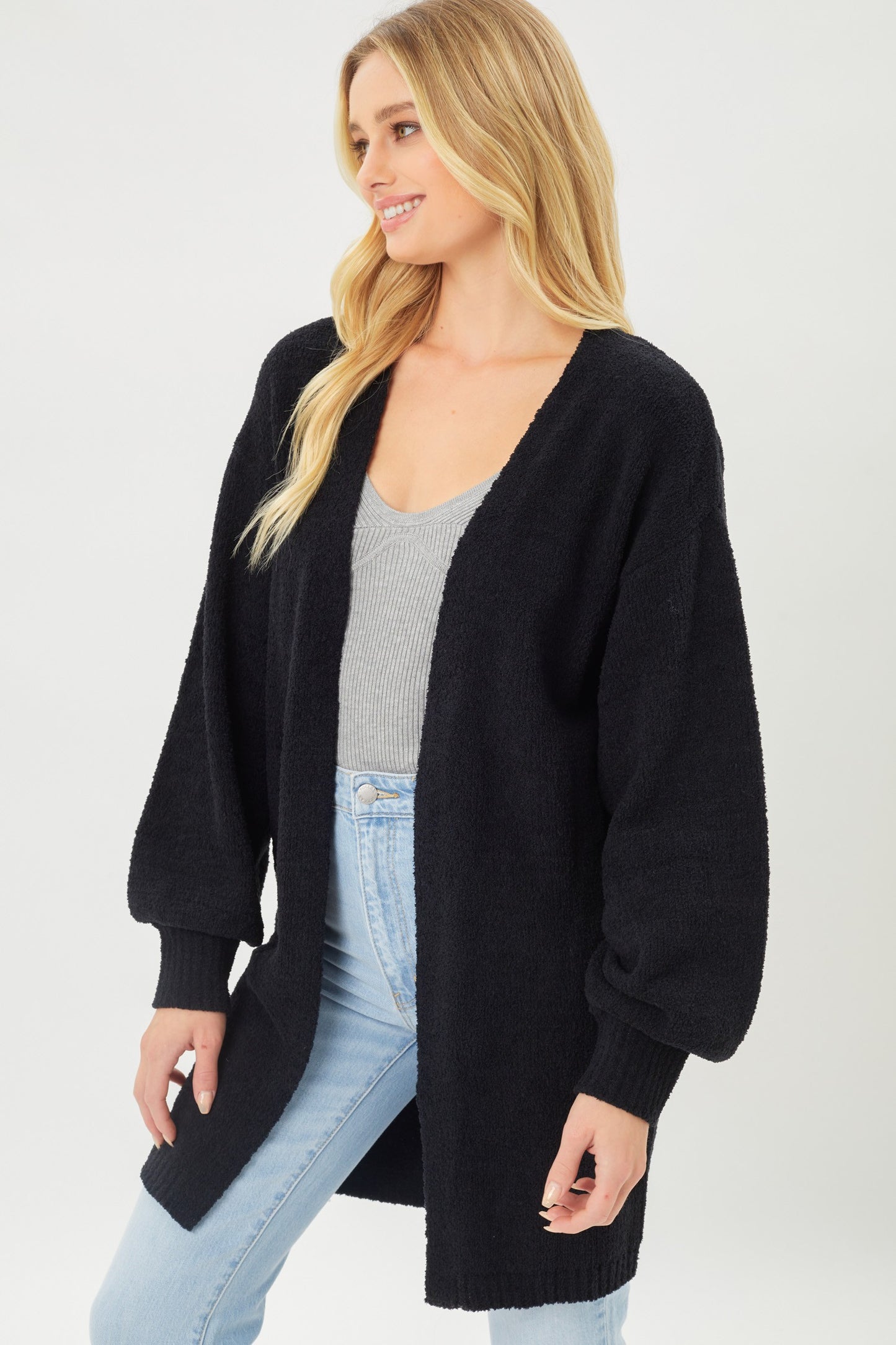 Staying cozy cardigan (Black)