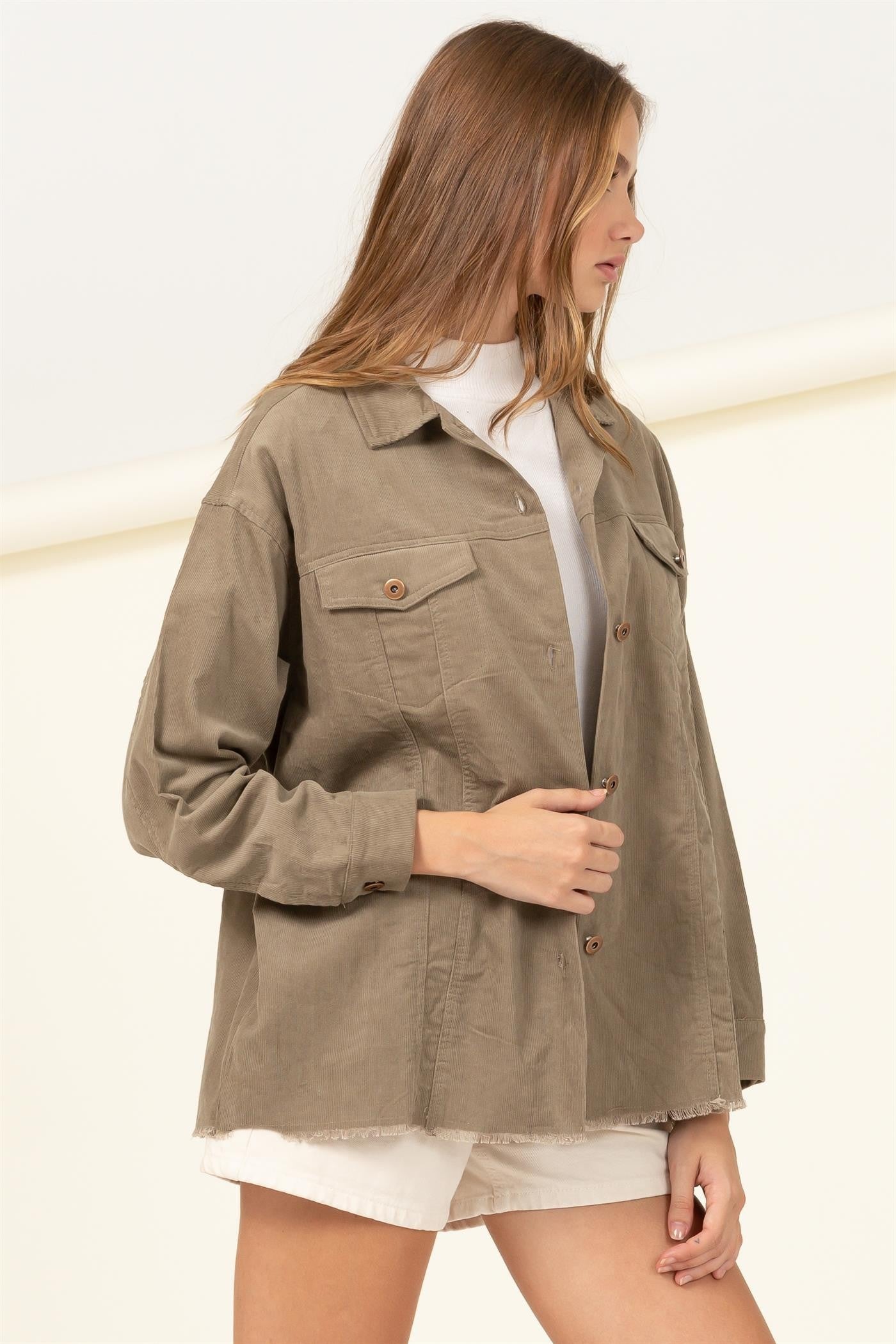 Aspen Corduroy Jacket (Olive)