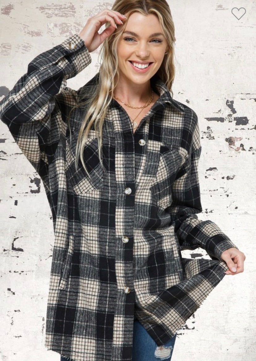 Elizabeth flannel-Black