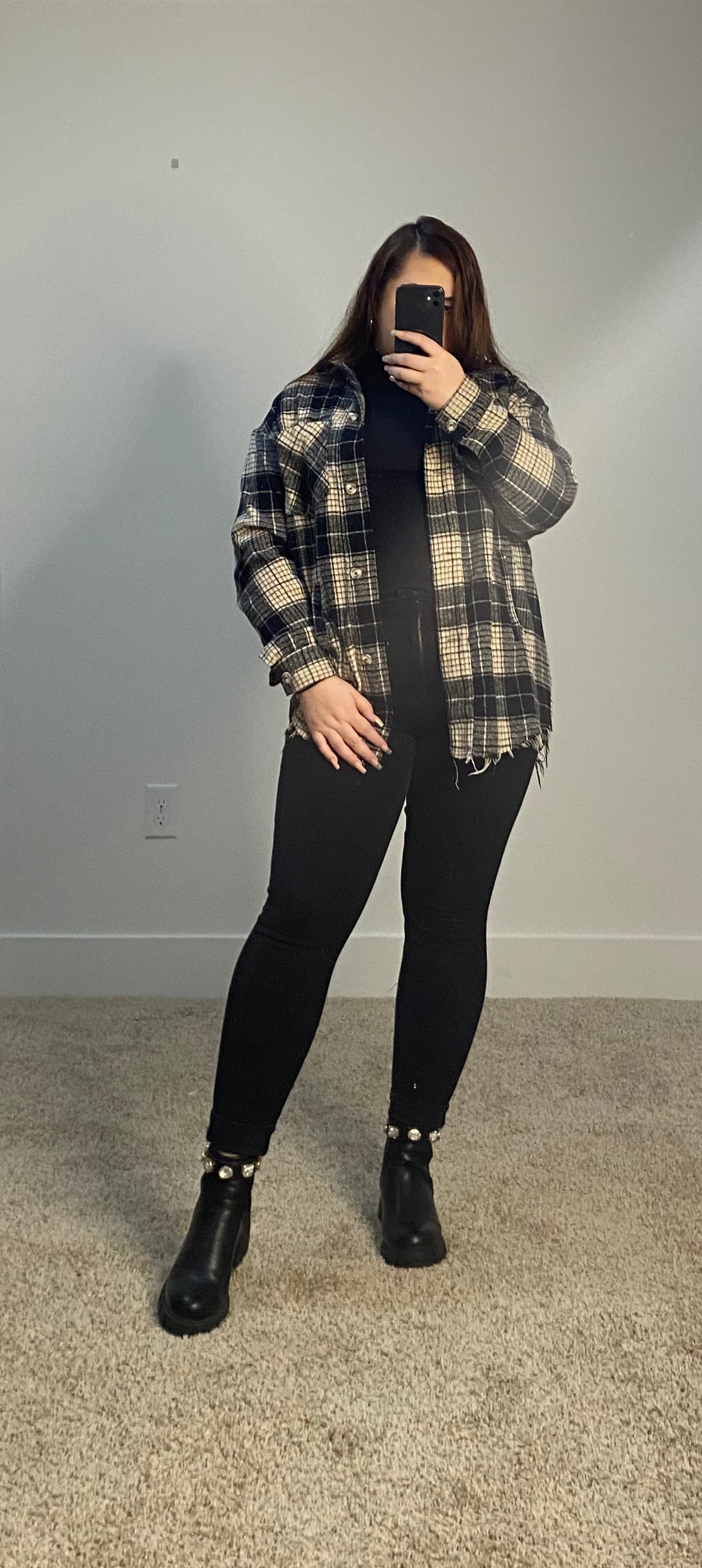 Elizabeth flannel-Black