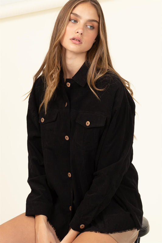 Aspen Corduroy Jacket (Black)